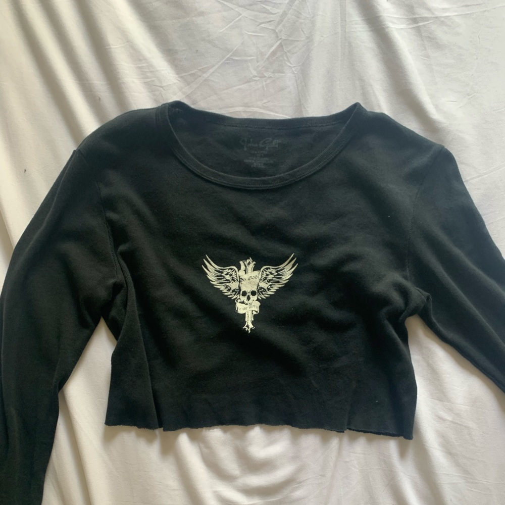 Brandy Melville/ John Galt graphic black longsleeve